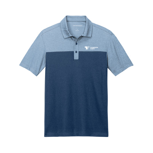 Port Authority Fine Pique Blend Blocked Polo