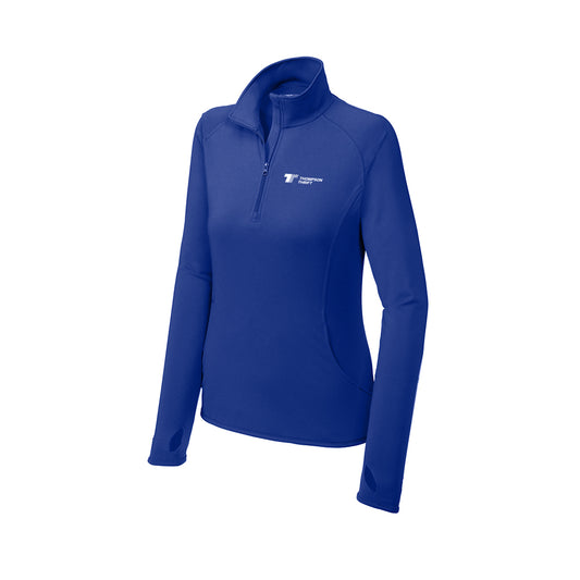 Sport-Tek Ladies Sport-Wick Stretch 1/4-Zip Pullover